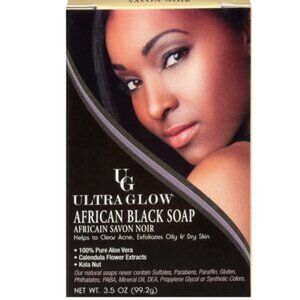 Ultra Glow African Black Bar Soap, 3.5 Oz - NIB